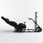 Enhanced and stable racing wheel cockpit, compatible with Fanatec, PXN, Thrustmaster, and Logitech adjustable driving simulat