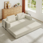 78 Inch Convertible Sleeper Sofa Bed, Futon Boneless Couch Lounge Loveseat with Pull Out Bed, No Assembly Required - Grand Goldman Shop