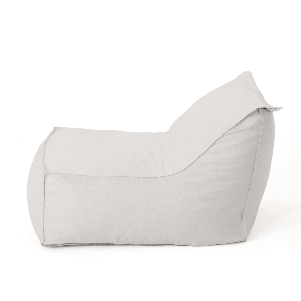 Ettie 3 Ft. Water Resistant Fabric Bean Bag Chair, Khaki, Soft and Durable - Grand Goldman Shop