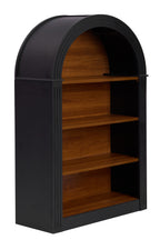 Bookcase, 4-Shelf Tall Bookshelf, 45.66' Wood Open Display Floor Arched Bookcase, Large Storage Organizer for Library, Bedroom, and Living Room (Black) - Grand Goldman Shop