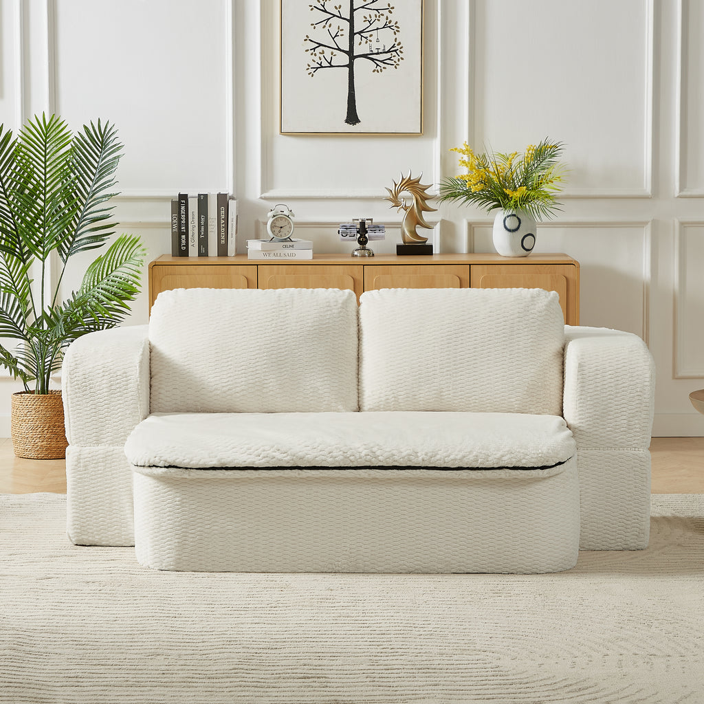 Convertible Sleeper Sofa, Modern Folding Futon Floor Foam Compression Sofa Bed Couch for Living Room Bedroom ApartmentConvertible Sleeper - Grand Goldman Shop