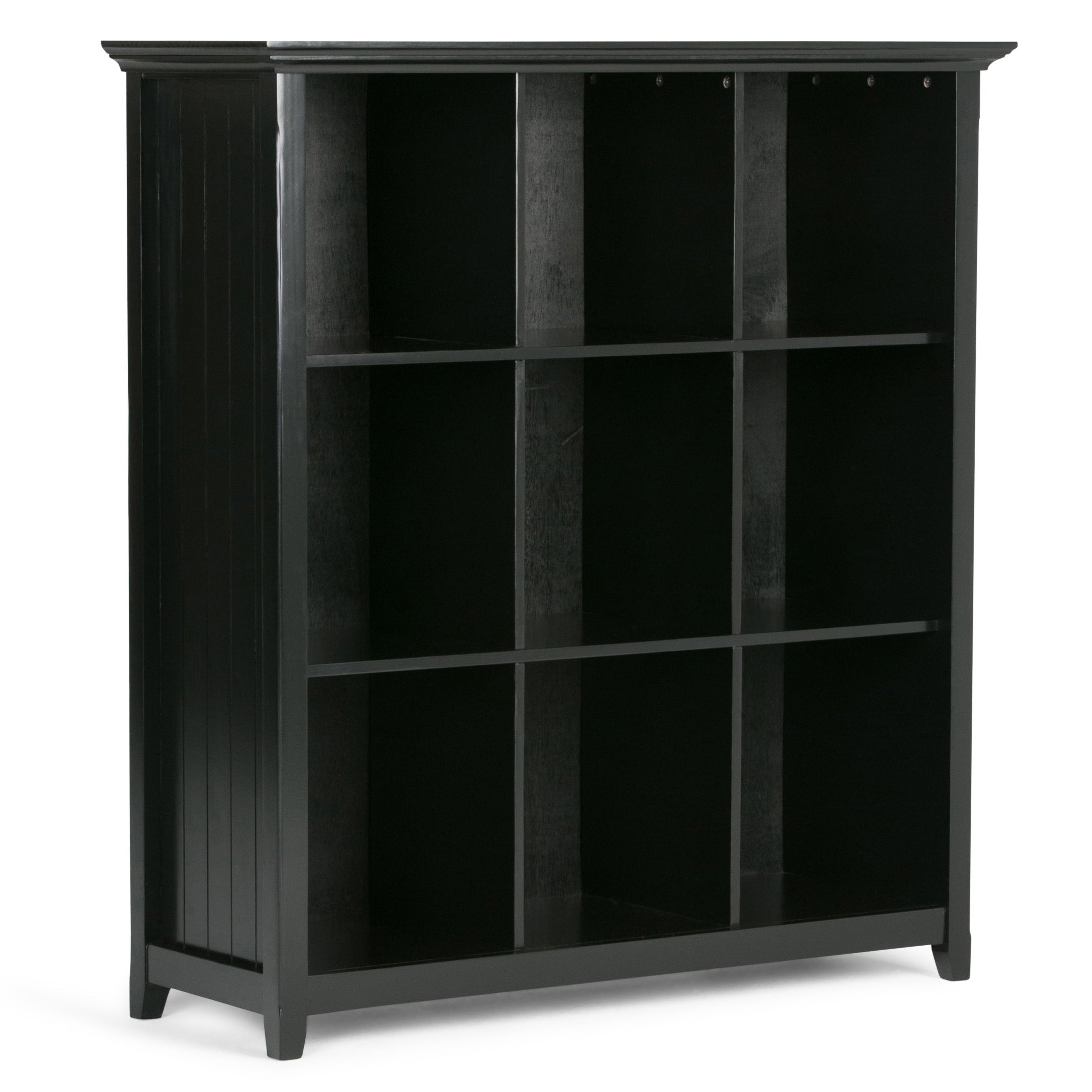 Acadian - 9 Cube Bookcase and Storage Unit - Black - Grand Goldman