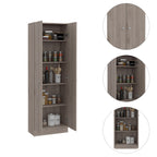 Multistorage Pantry Cabinet, Five Shelves, Double Door Cabinet -Light Gray | Premium Home Decor - Grand Goldman