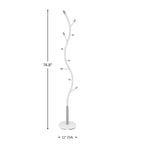 Arles Metal Black and Walnut Standing Coat Rack - Grand Goldman Shop