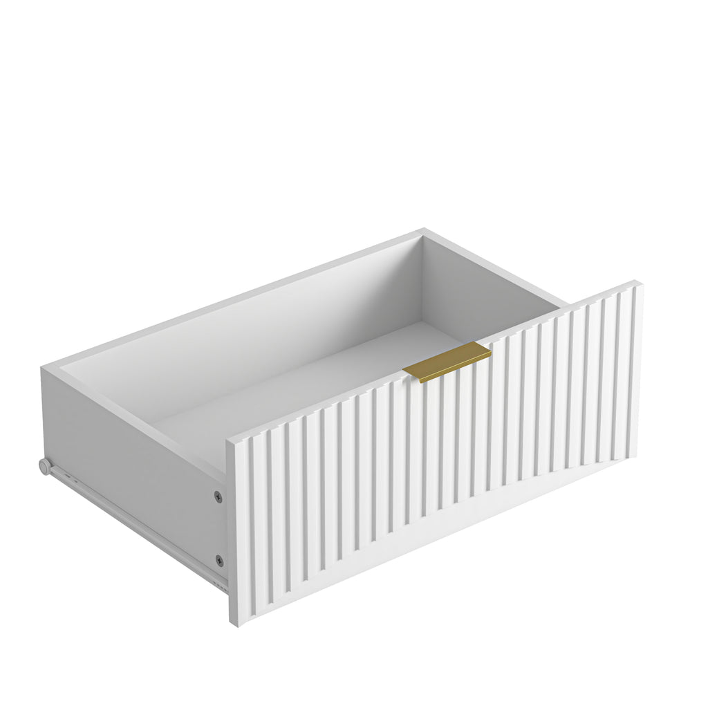 Modern 8 Drawers Dresser Chests for Bedroom,47.2' Wide Wood Chest of Drawers with Gold Metal Handle,Drawer Organizer for Bedroom,Living Room,Hallway and Entryway,White - Grand Goldman Shop