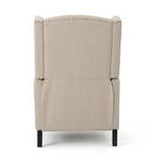 Westeros Wing Back Fabric Upholstered Recliner - Grand Goldman Shop