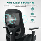 Big and Tall Office Chair with Wide Thick Seat Cushion for Heavy People Ergonomic Computer Mesh Desk Chairs with 4D Armrests,