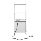 Nightstand with Charging Station, Smart Nightstand with Night Light, Modern Night Stand with Bookshelf, Bedside Tables with Storage Cabinet for Bedroom, White - Grand Goldman Shop