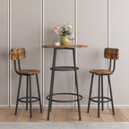Bar table, equipped with 2 bar stools , with backrest and partition - Grand Goldman Shop