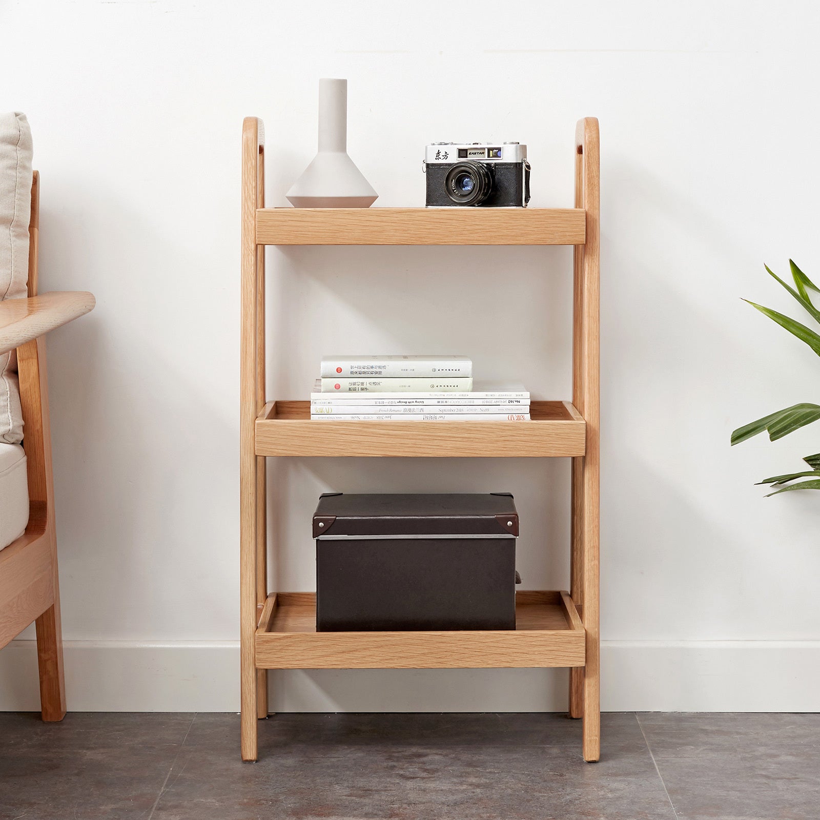 Beech Wood Storage Bench, 3-Tier Shoe Rack, Premium Organizer for Entryway, Bathroom, Living Room, Bedroom - Grand Goldman Shop