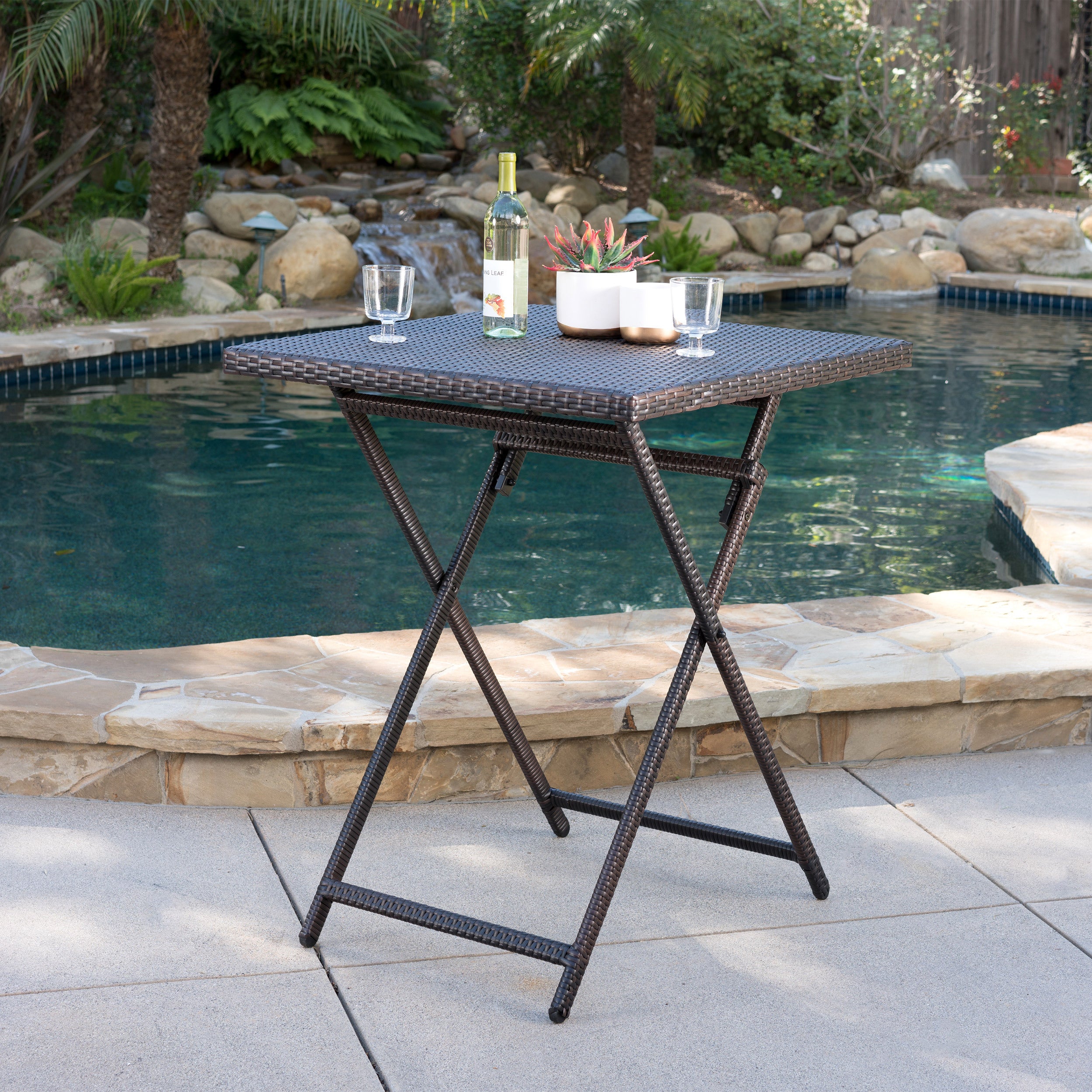 Rattan BAR TABLE - Grand Goldman Shop
