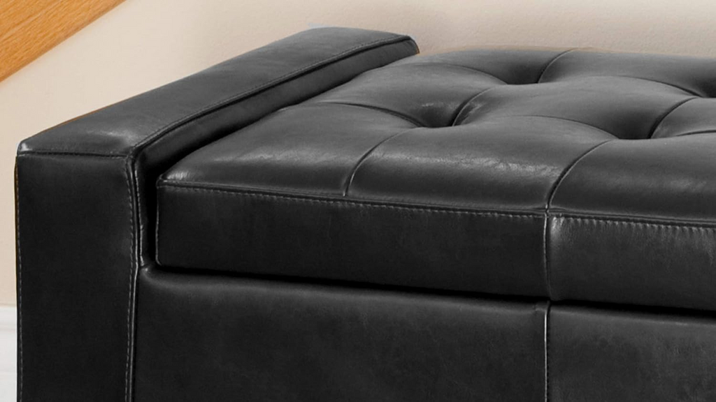 Large 51' Storage Ottoman, Tufted Storage Bench for Living Room, Entryway, or Bedroom - Grand Goldman Shop