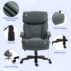 HOMCOM Big and Tall Office Chair, Up to 450 lbs. Heavy Duty High Back Desk Chair with Swivel Wheels, Executive Computer Chair