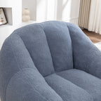 Comfy Bean Bag Chair with Memory Foam Filler – Tufted Soft Stuffed Bean Bag Sofa for Dorm, Apartment, or Living Room – Light Blue - Grand Goldman Shop