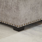 97 Inch L-Shaped Corner Sectional Sofa Couch with Storage Ottoman,Chenille Fabric Couch with 7 Seats & 2 Pillows for Living Room, Modern, Small Space, Easy Assembly,Grey - Grand Goldman Shop