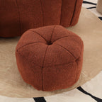 Soft Chenille Bean Bag Chair with High Resilient Foam for Living Room and Bedroom, Comfortable Square Lazy Sofa with Footstool for Adults - Grand Goldman Shop