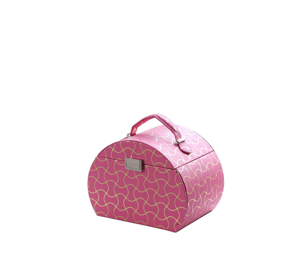 8.8' Long Travel Jewelry Organizer Case, Hot Pink - Grand Goldman Shop