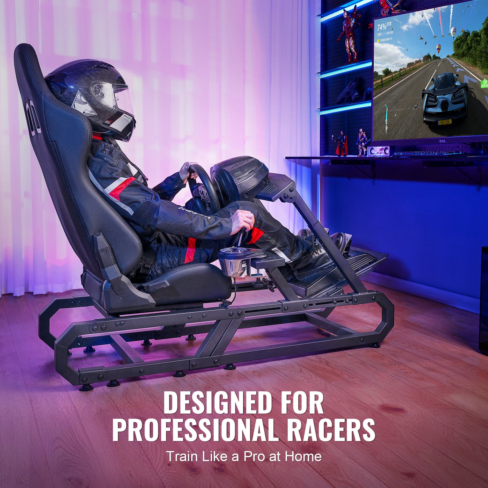 Heavy Duty Racing Wheel Stand for Logitech G923/G920/G29 Max330LBS Compact | Premium Home Decor - Grand Goldman