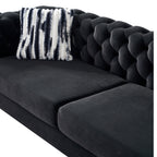 Chesterfield Modern Tufted Velvet Living Room Sofa, 84.25''W Couch,Black - Grand Goldman Shop