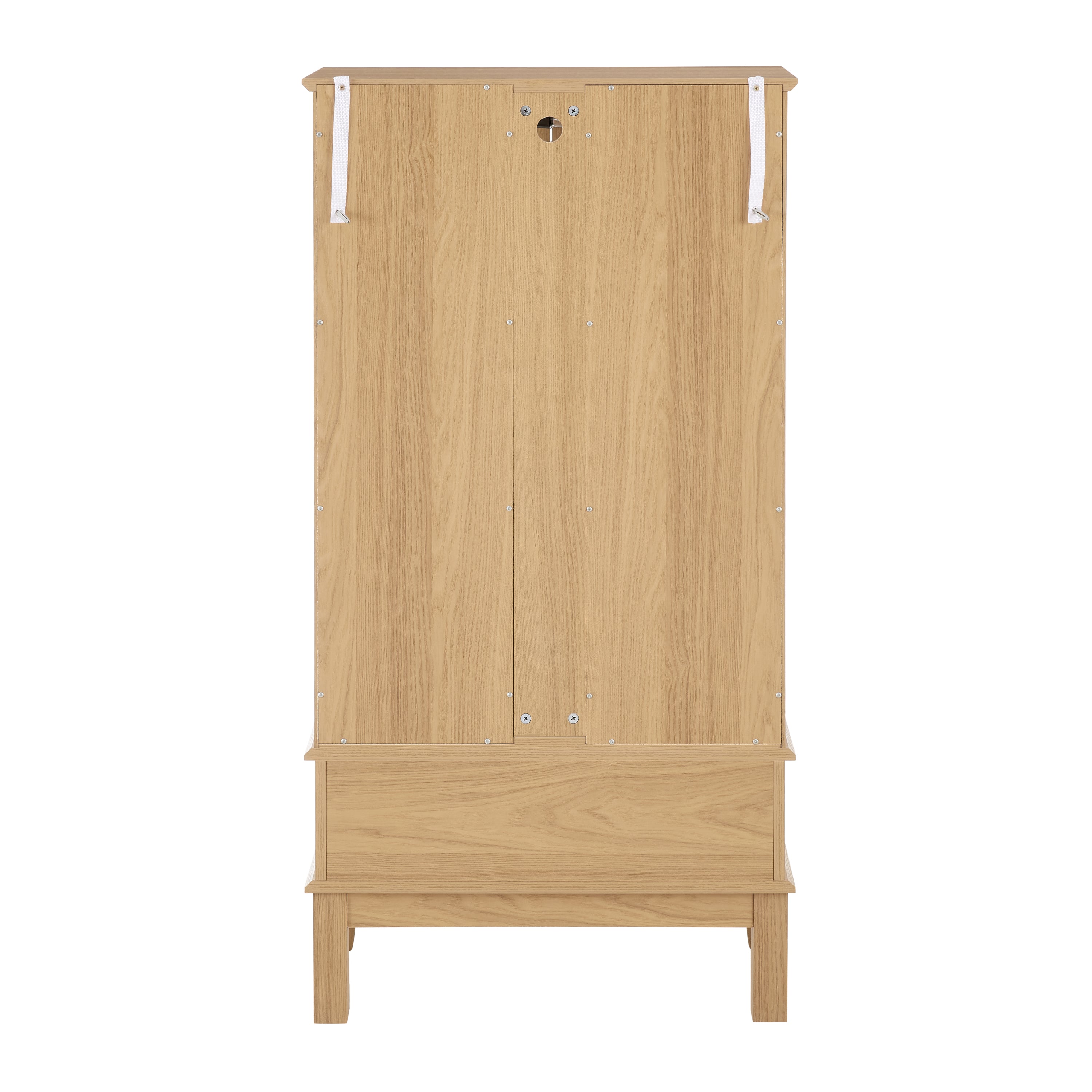 Curio Cabinet Lighted Glass Cabinet Glass Wine Cabinet Curio Display Cabinet with Adjustable Glass Shelves 2 Doors and 1 drawer Cabinet Sideboard With Bulb Included Light oak - Grand Goldman Shop