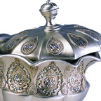 8' Tall Polyresin Decorative Jewelry Box, Silver Royal design - Grand Goldman Shop