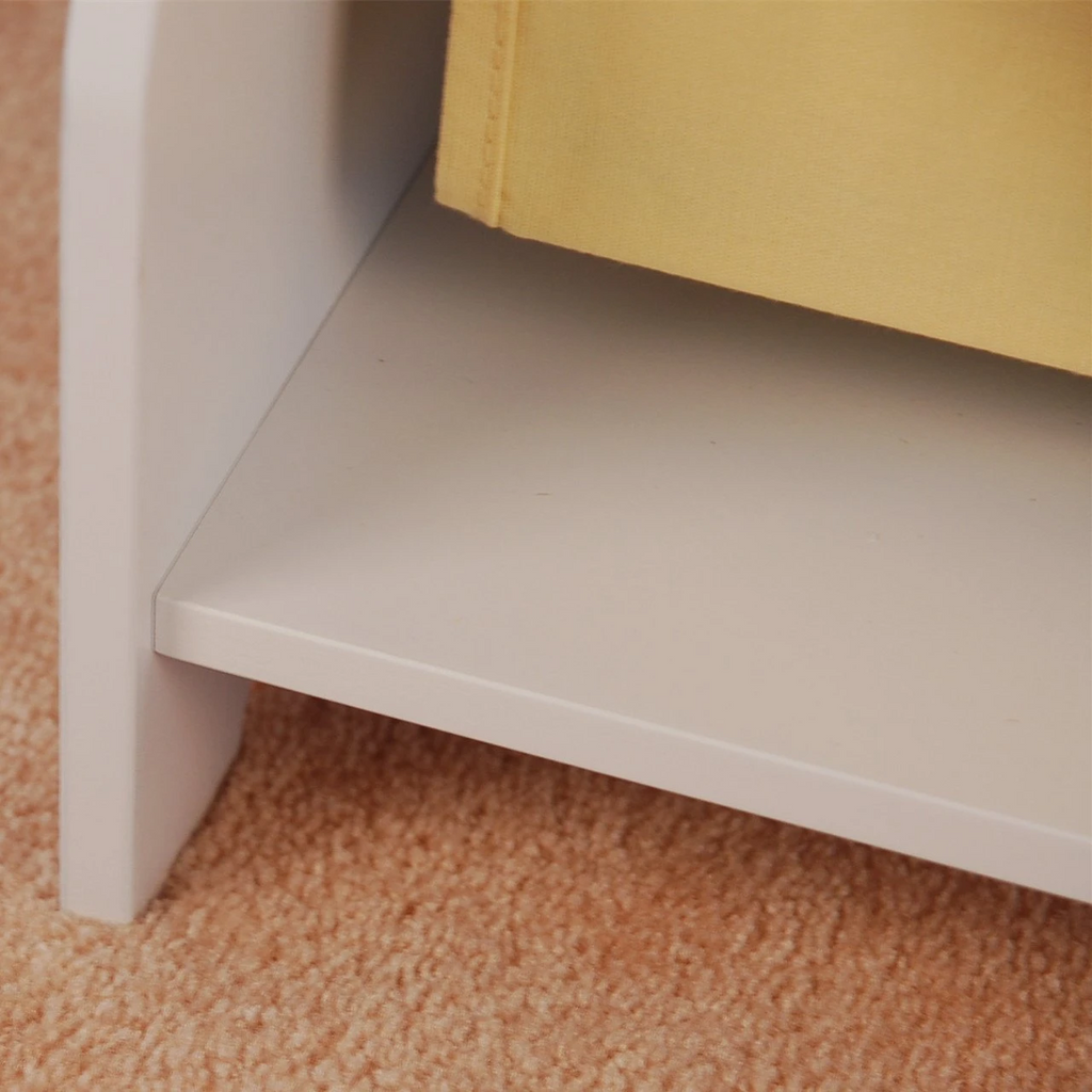 Kids Funnel Charlie White Kids Wooden Canvas Sling Magazine Bookcase - Grand Goldman