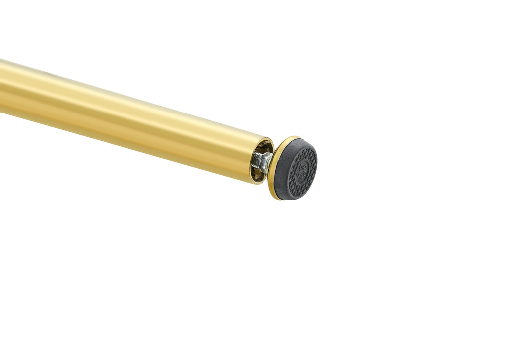 36 Inch Height Bar Table, 34 Inch Round Tempered Glass Top Pub Table with Chrome-Plated Golden Metal Legs, Modern Bistro Table for Kitchen Island/Bar/Cafe - Grand Goldman Shop