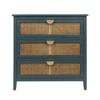 3 Drawer Cabinet, Natural rattan, American Furniture, Suitable for bedroom, living room, study - Grand Goldman Shop