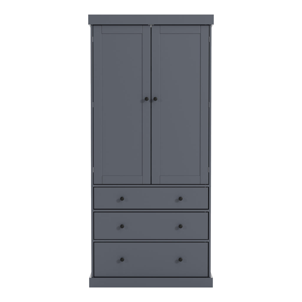 [Assembly Video Provided]TOPMAX 77inch Farmhouse Kitchen Pantry, Freestanding Tall Cupboard Storage Cabinet with 3 Adjustable Shelves, 8 Door Shelves, 3 Drawers for Kitchen, Dining Room, Gray - Grand Goldman Shop