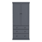 [Assembly Video Provided]TOPMAX 77inch Farmhouse Kitchen Pantry, Freestanding Tall Cupboard Storage Cabinet with 3 Adjustable Shelves, 8 Door Shelves, 3 Drawers for Kitchen, Dining Room, Gray - Grand Goldman Shop