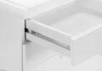 File Cabinet, Rolling Mobile, Storage Drawers, Printer Stand, Office, Work, Glossy White Laminate, Contemporary, Modern - Gra