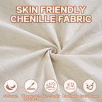 Modern Floor Sofa with 2 Pillows,Convertible Chenille Fabric Foam-Filled Sleeper Sofa Bed, no assembly required,Convertible Sofa Cushion Unfolds into Quilt,Folding Mattress for Living Room,Playroom - Grand Goldman Shop