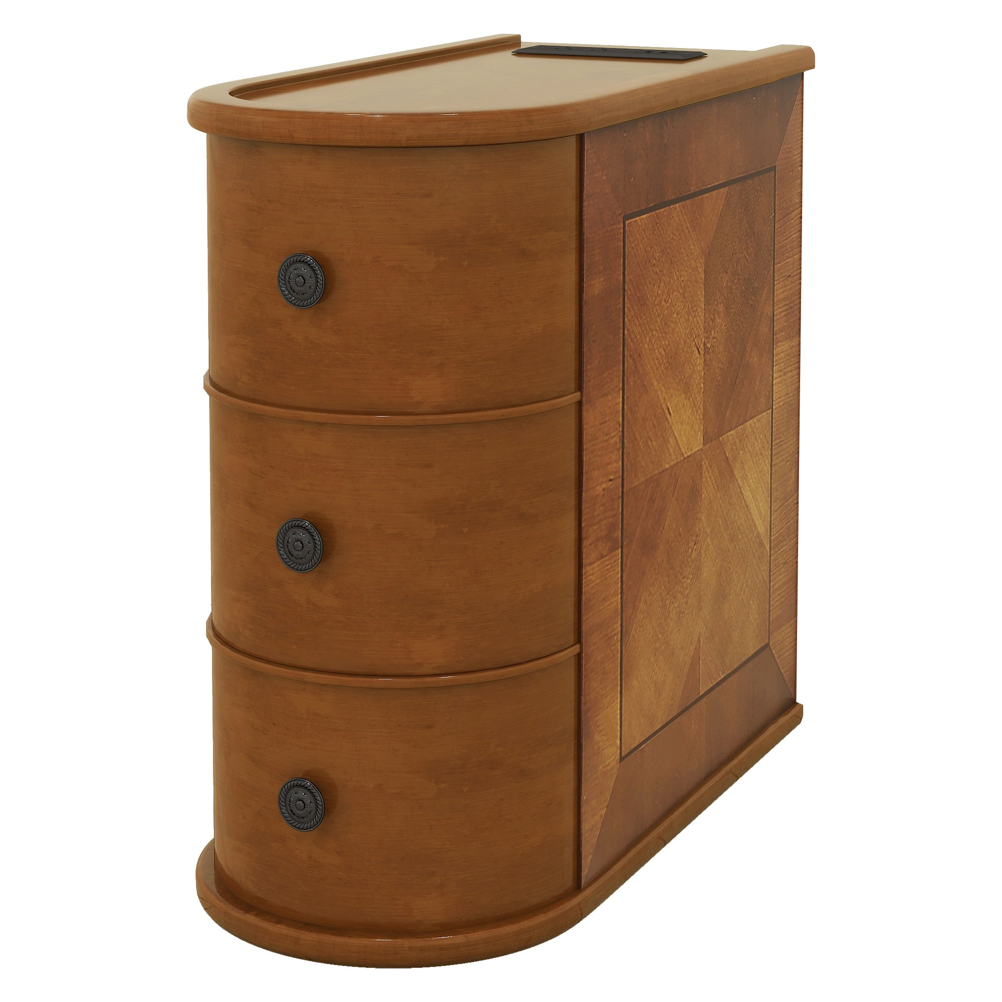 End Table with Charging Station, Sofa Side Table with Drawers, No Assembly Required, Expect Arrival Date (2025/5/27) - Grand Goldman Shop