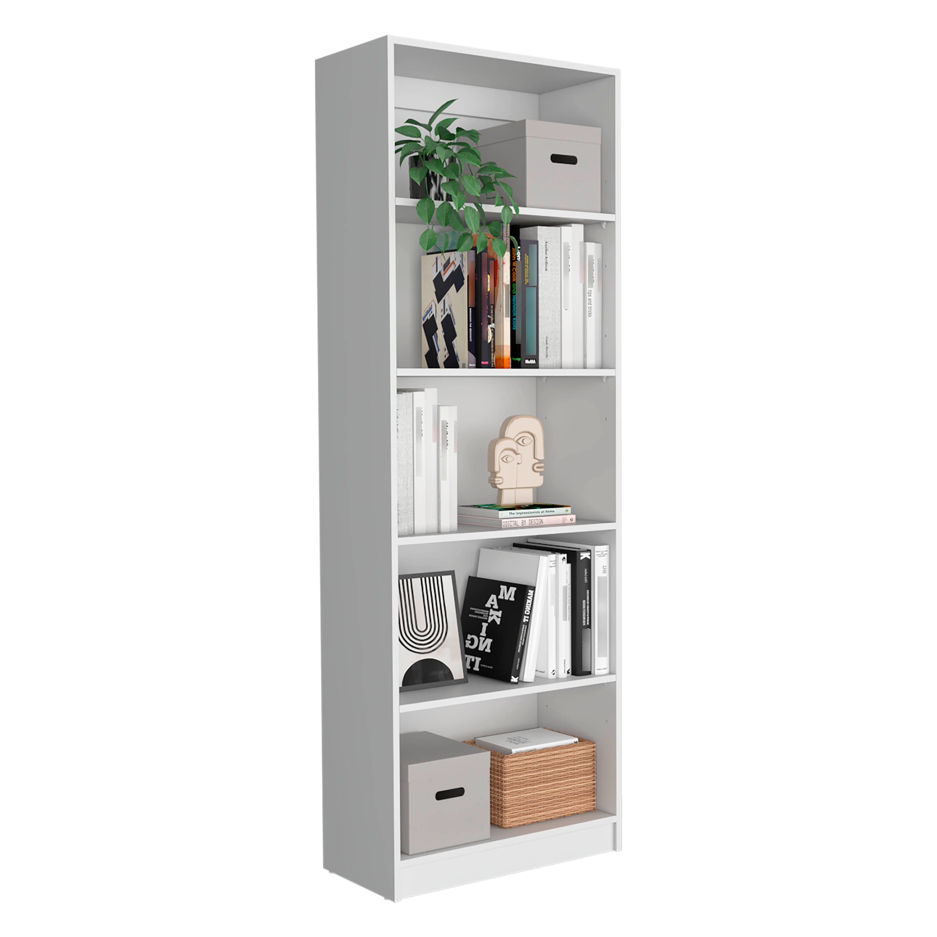 Dupree 3 Piece Home Bookcase set, 67' Wide with 14 Shelves ,  Living Room Set Set  White - Grand Goldman