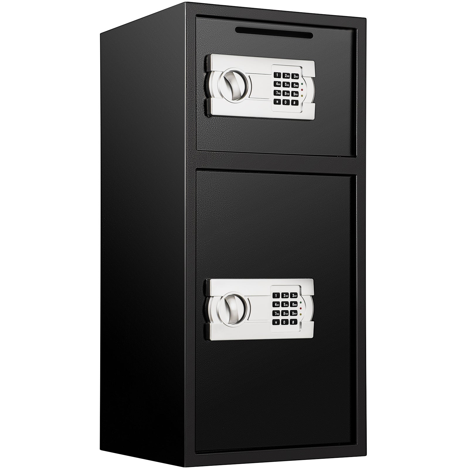 Large Double Door Security Safe Box 2.6 Cubic Feet Steel Safe Box Strong Box with Digital Lock for Money Gun Jewelry Black | 