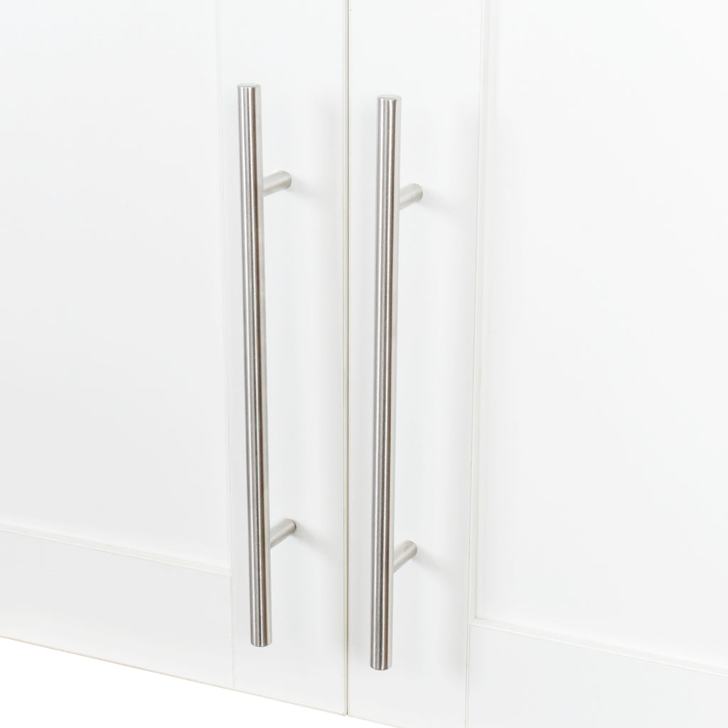 Stackable Wall Mounted Storage Cabinet, 11.81 'D x 31.50'W x 29.92 'H, White - Grand Goldman Shop