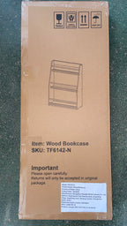 3 Tier Kids Book Shelf, Natural Finish MDF & Pine Wood Storage Rack for Playrooms, Bedrooms, and Classrooms - Grand Goldman