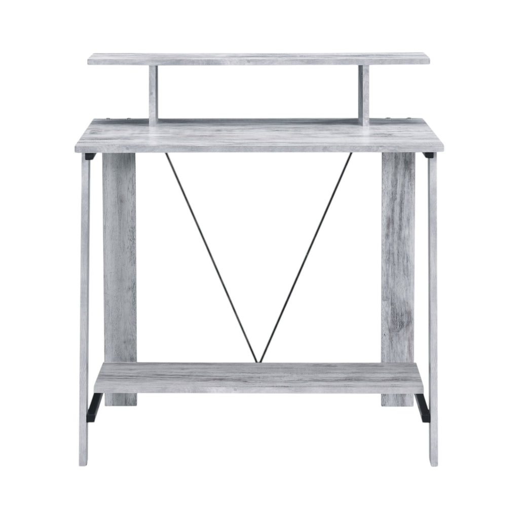 Nypho Antique White & Black Finish Writing Desk | Premium Home Decor - Grand Goldman