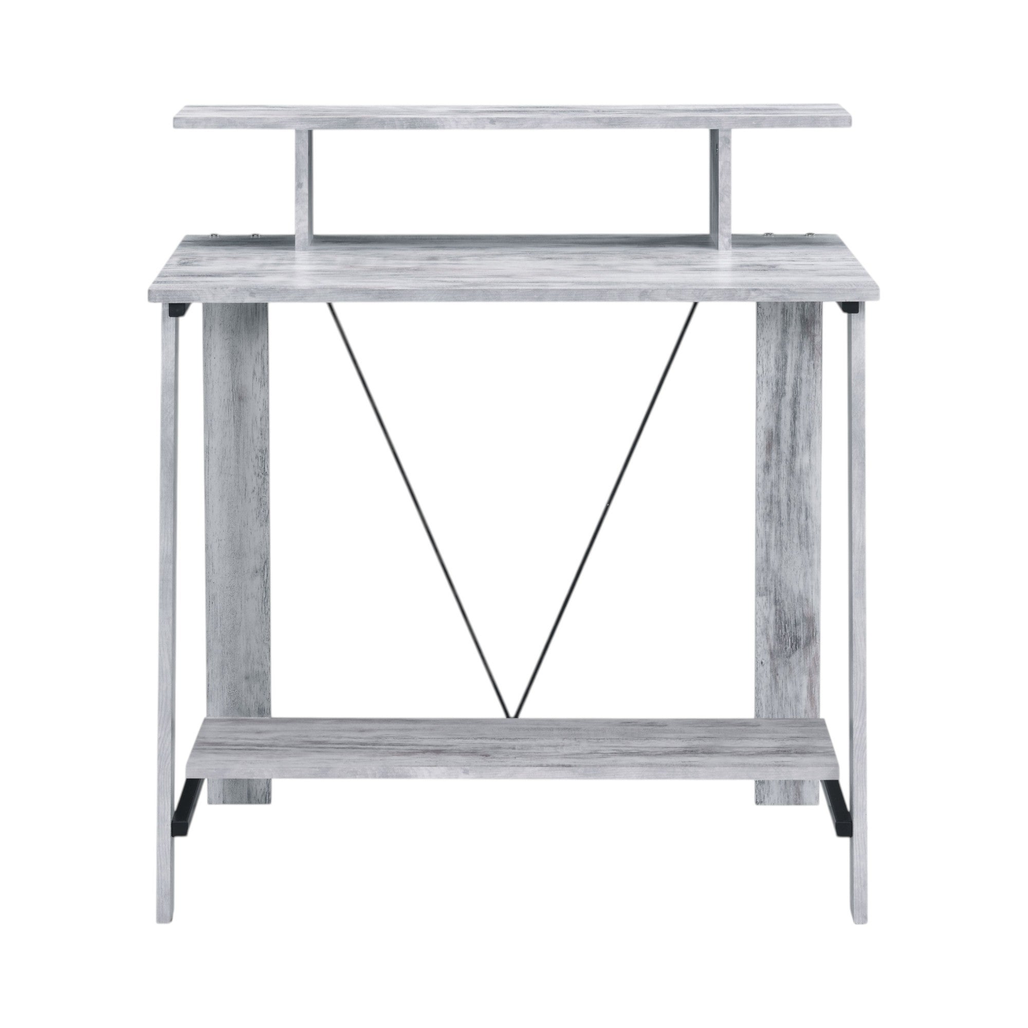 Nypho Antique White & Black Finish Writing Desk | Premium Home Decor - Grand Goldman