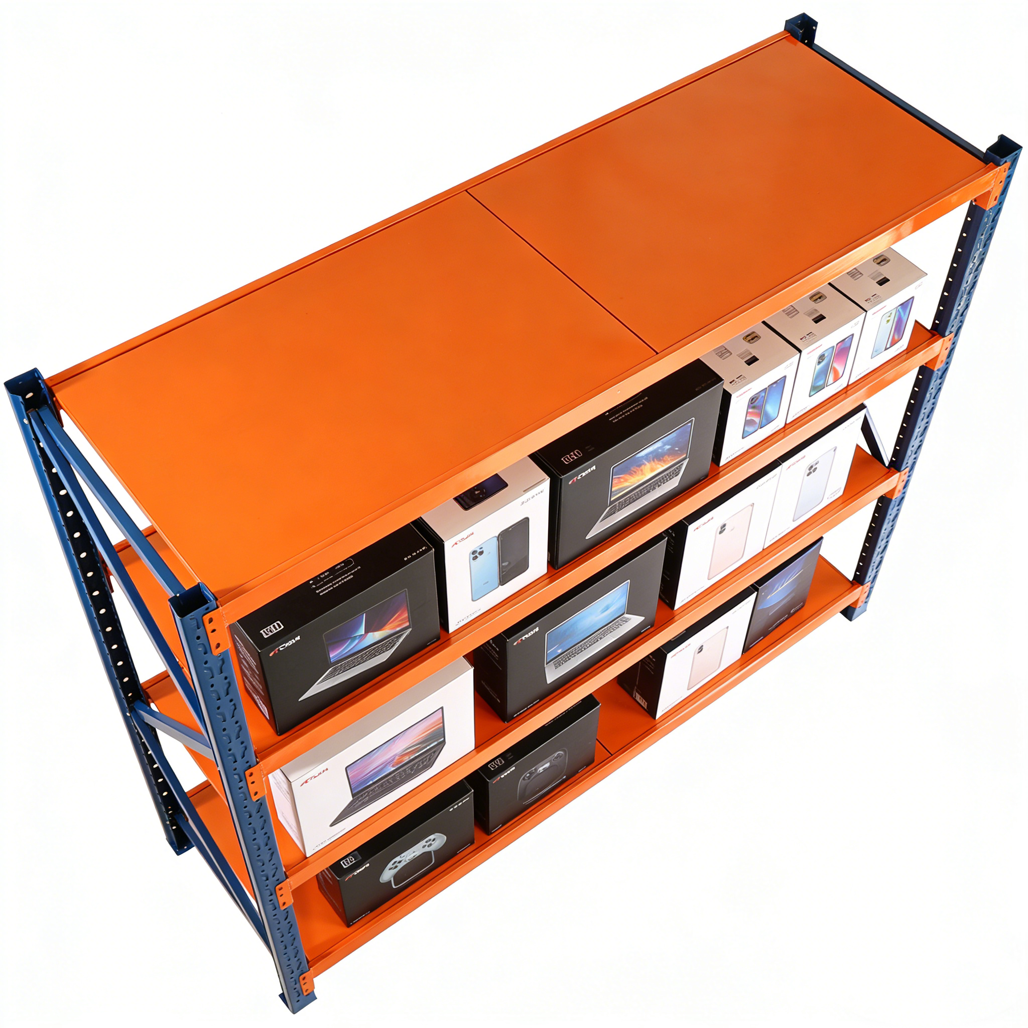 Garage shelves Heavy Duty - 4400 lbs garage storage 4 levels, adjustable metal shelving units and storage, industrial shelves utility shelves for commercial store tools gym - Grand Goldman Shop