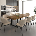 Rectangle extendable dining table for 6-10 people aged effect wood and black 160-200 cm - Grand Goldman Shop