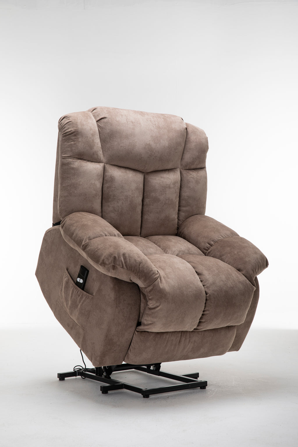 Power Lift Recliner Chair for Elderly- Heavy Duty and Safety Motion Reclining Mechanism-Fabric Sofa Living Room Chair - Grand Goldman Shop