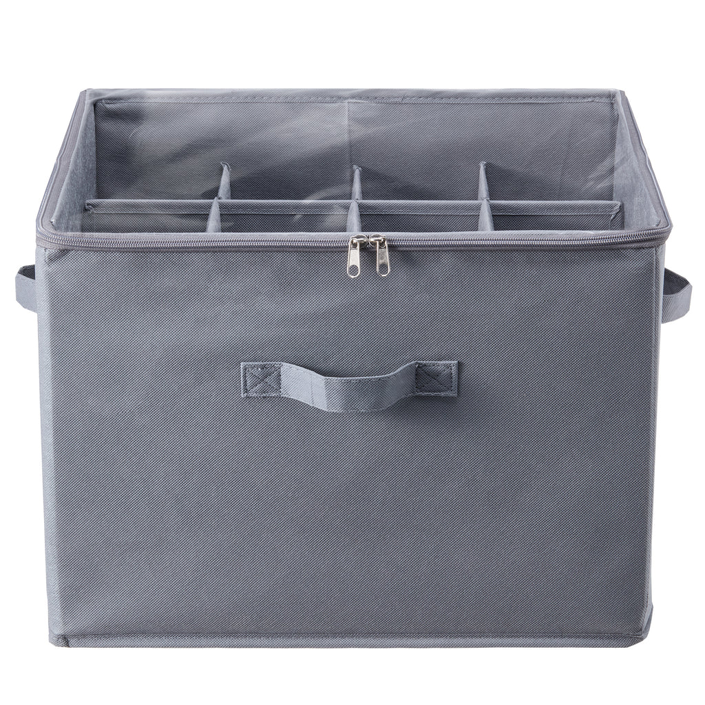 Under Bed Shoe Storage Organizer, 1 Pack, 16 Compartments, Underbed Shoe Box Storage Containers Adjustable Dividers, Sandal Organizer Storage with Clear Window, Breathable, Reinforced Handles - Grand Goldman Shop