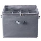 Under Bed Shoe Storage Organizer, 1 Pack, 16 Compartments, Underbed Shoe Box Storage Containers Adjustable Dividers, Sandal Organizer Storage with Clear Window, Breathable, Reinforced Handles - Grand Goldman Shop