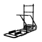 Enhanced and stable racing wheel cockpit, compatible with Fanatec, PXN, Thrustmaster, and Logitech adjustable driving simulat
