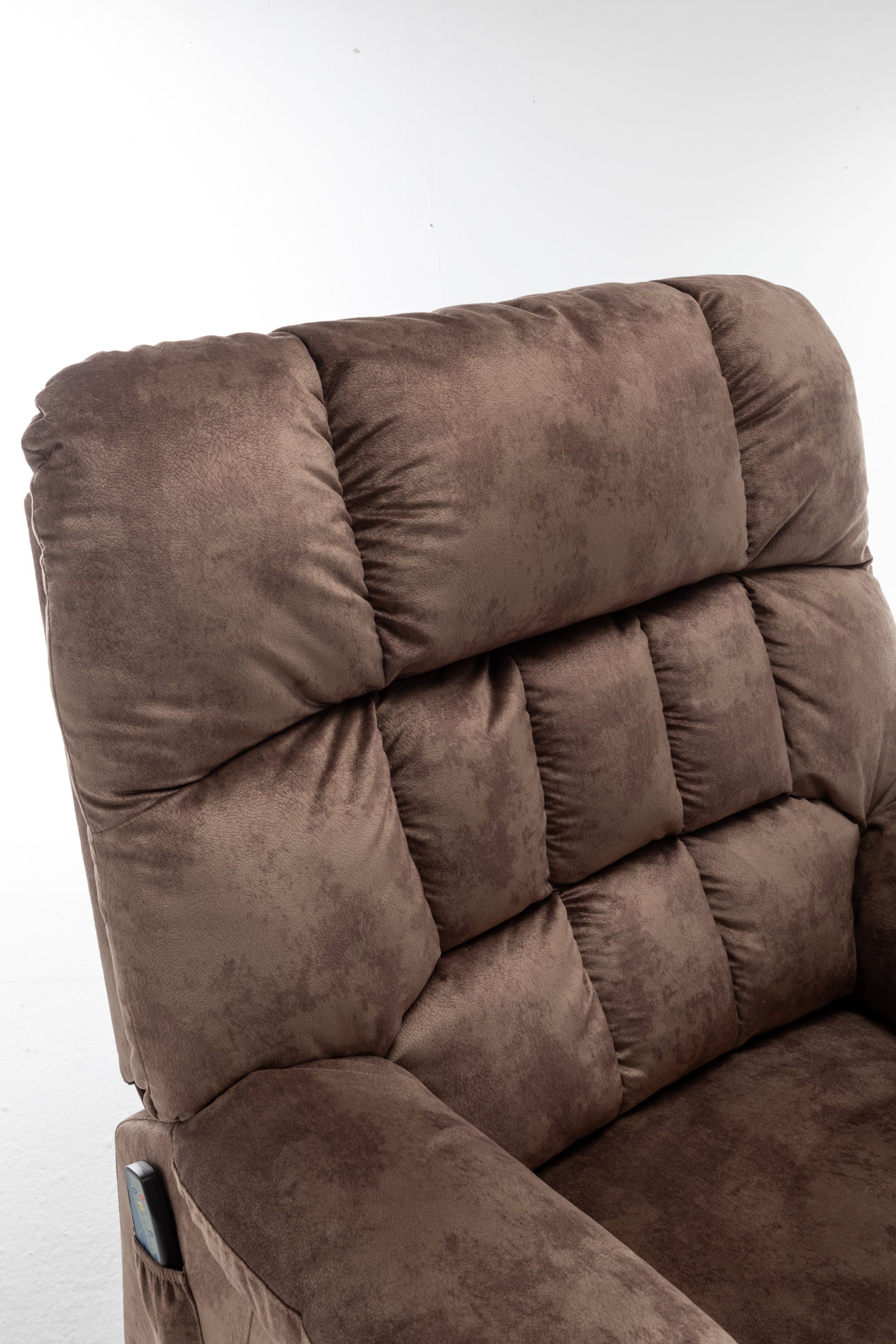 Lift Chair for Big and Tall Person with Inconvenient Legs: High Density Foam Lift Sofa with Heat and Massage, 2 Pockets, 2 Cup Holder, 2 Remote, 2 OKIN Motor - Grand Goldman Shop