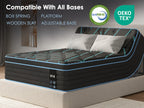 King Size Mattress,10 Inch Hybrid Mattress, Individually Pocketed Innerspring, Medium Firm - Grand Goldman Shop