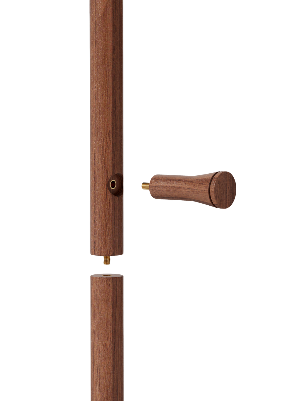 Coat Racks solid wood hanger 15.7* 11.8*71in Solid environmental protection easy to assemble beautiful can be placed in the bedroom/entrance/living room (Walnut) - Grand Goldman Shop