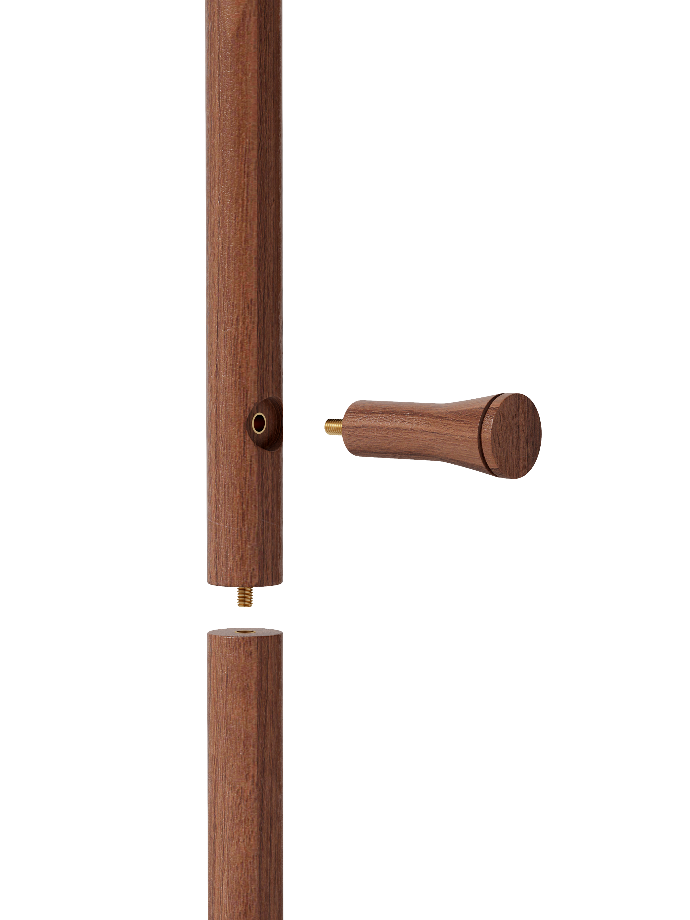 Coat Racks solid wood hanger 15.7* 11.8*71in Solid environmental protection easy to assemble beautiful can be placed in the bedroom/entrance/living room (Walnut) - Grand Goldman Shop