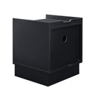 Mid Century Modern Nightstand with Charging Station and LED lights, Night Stand with 2 Drawers, Bedside Tables/End Table for Bedroom or Living Room, Black - Grand Goldman Shop